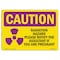 Signmission OSHA RADIATION, Radiation Hazard Please Notify, 10in X 7in Rigid Plastic, 7" H, 10" W, Landscape OS-CR-P-710-L-10204 - alternate 1